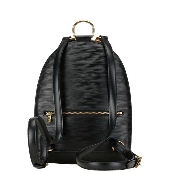 LOUIS VUITTON Black Leather Backpack - Picture 3 of 13